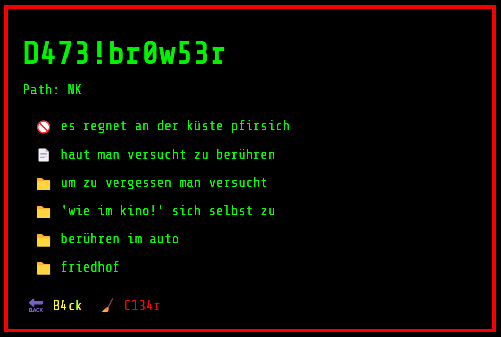 {Digitale Poesie als Darknet-Satire in Leetspeak-Ästhetik}